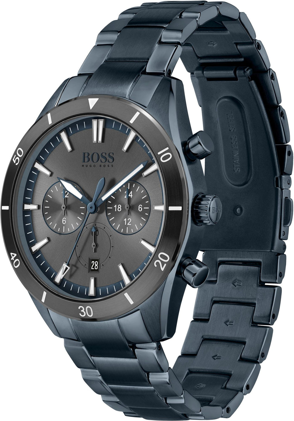 Hugo Boss Men's 1513865 Chronograph Blue Stainless Steel Watch – product image 4