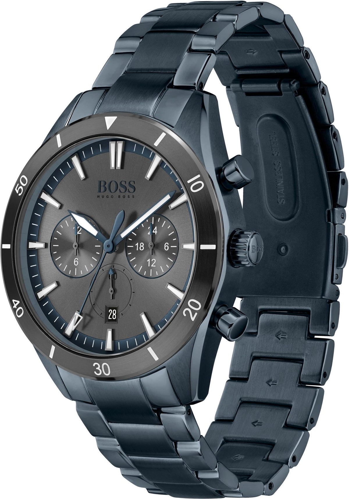 Hugo Boss Men's 1513865 Chronograph Blue Stainless Steel Watch – product image 4