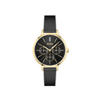 Hugo Boss Womens 1502601 Symphony Gold Tone And Black Mesh Bracelet Watch