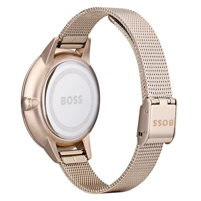 Hugo Boss Womens 1502424 Symphony Gold Tone Mesh Bracelet Watch – product image 3