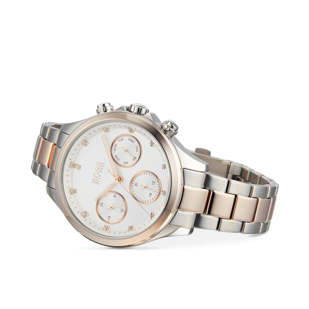 Hugo Boss Womens 1502564 Pandora Two Tone Stainless Steel Watch With Rose Gold Accents – product image 2