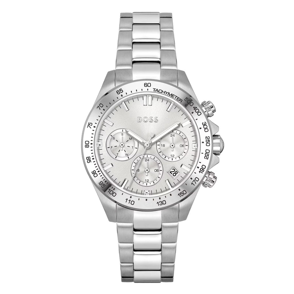 Hugo Boss Men's 1502616 Chronograph Stainless Steel Watch With Silver Dial