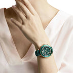 Swarovski Octea Lux Chrono Women's Green Rose Gold Watch 5452498 – product image 3