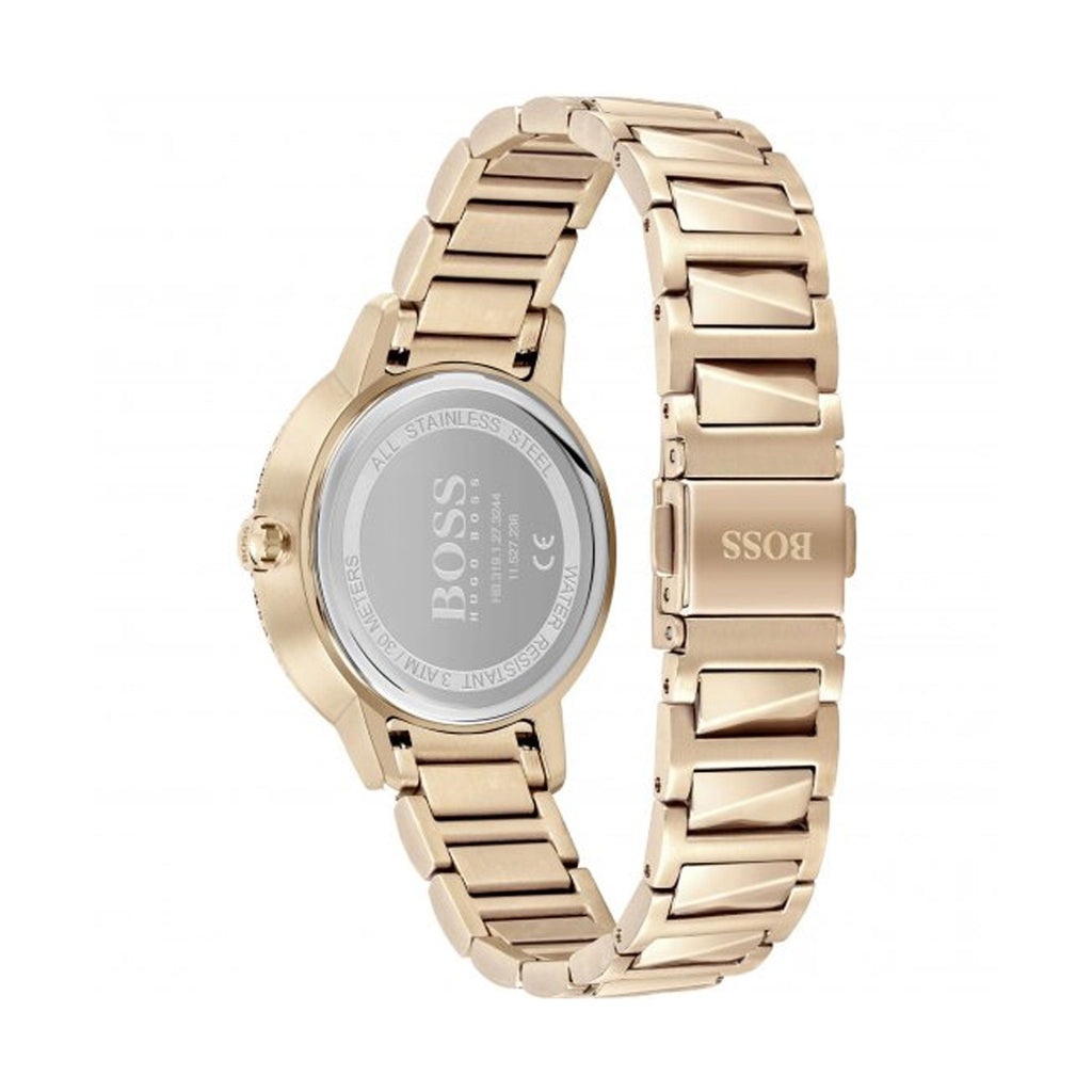 Hugo Boss Womens 1502540 Signature Rose Gold Tone Stainless Steel Watch – product image 3