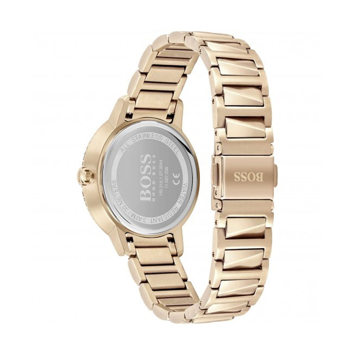 Hugo Boss Womens 1502540 Signature Rose Gold Tone Stainless Steel Watch – product image 3