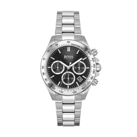 Hugo Boss Men's 1502614 Chronograph Stainless Steel Watch With Black Dial
