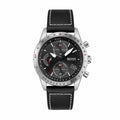 Hugo Boss Men's 1513853 Chronograph Pilot Edition Watch With Black Leather Strap