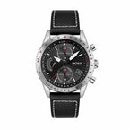 Hugo Boss Men's 1513853 Chronograph Pilot Edition Watch With Black Leather Strap