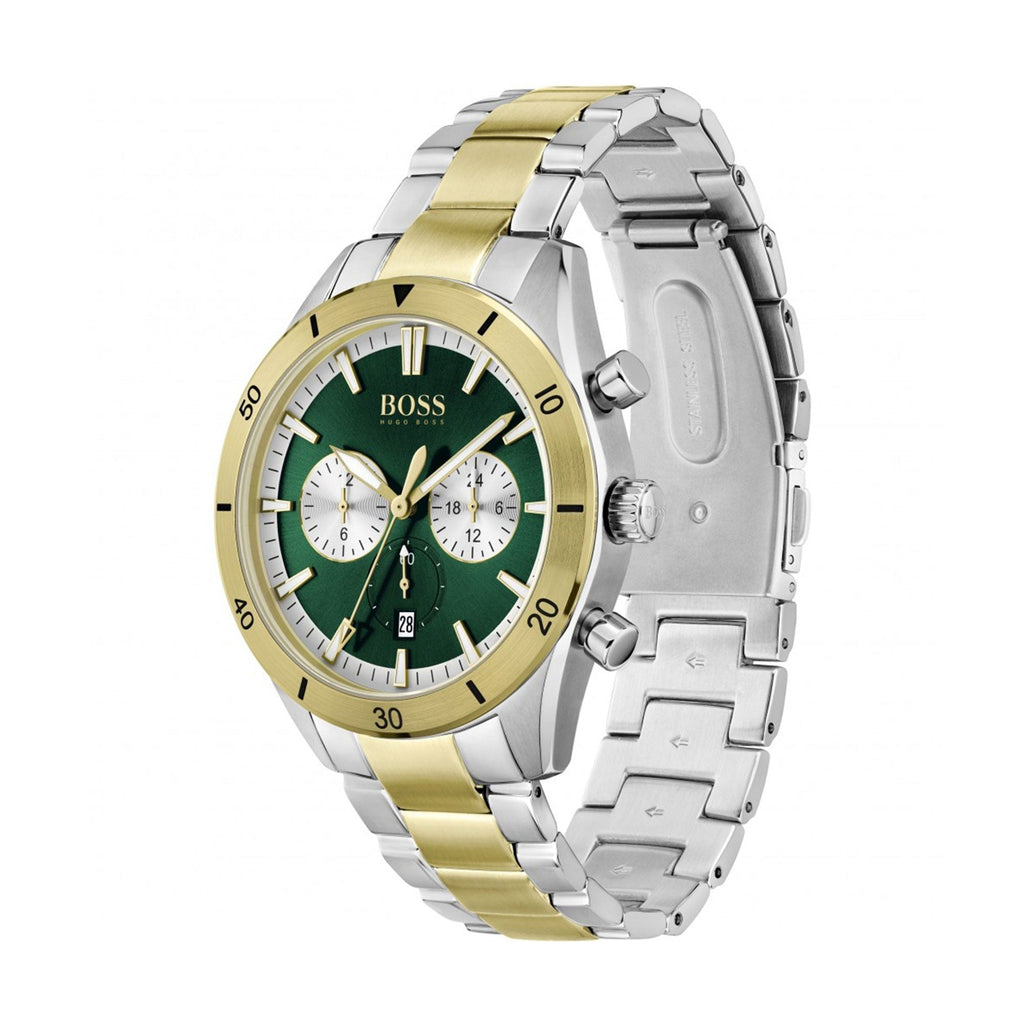 Hugo Boss Men's 1513872 Santiago Chronograph Green Dial Watch – product image 2