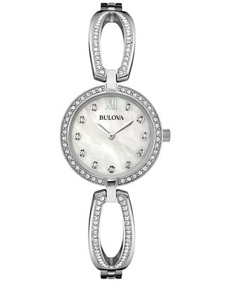 Bulova Crystal Women's Silver Watch 96L223 – product image 4