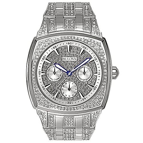 Bulova Crystal Men's Silver Watch 96C002 – product image 4