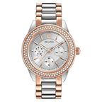Bulova Crystal Women's Two-Tone Watch 98N100 – product image 3