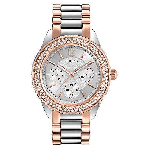 Bulova Crystal Women's Two-Tone Watch 98N100 – product image 3
