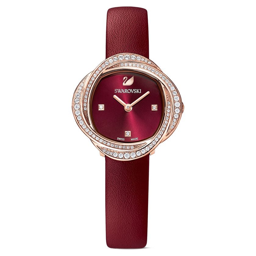 Swarovski Crystal Flower Women's Red Watch 5552780