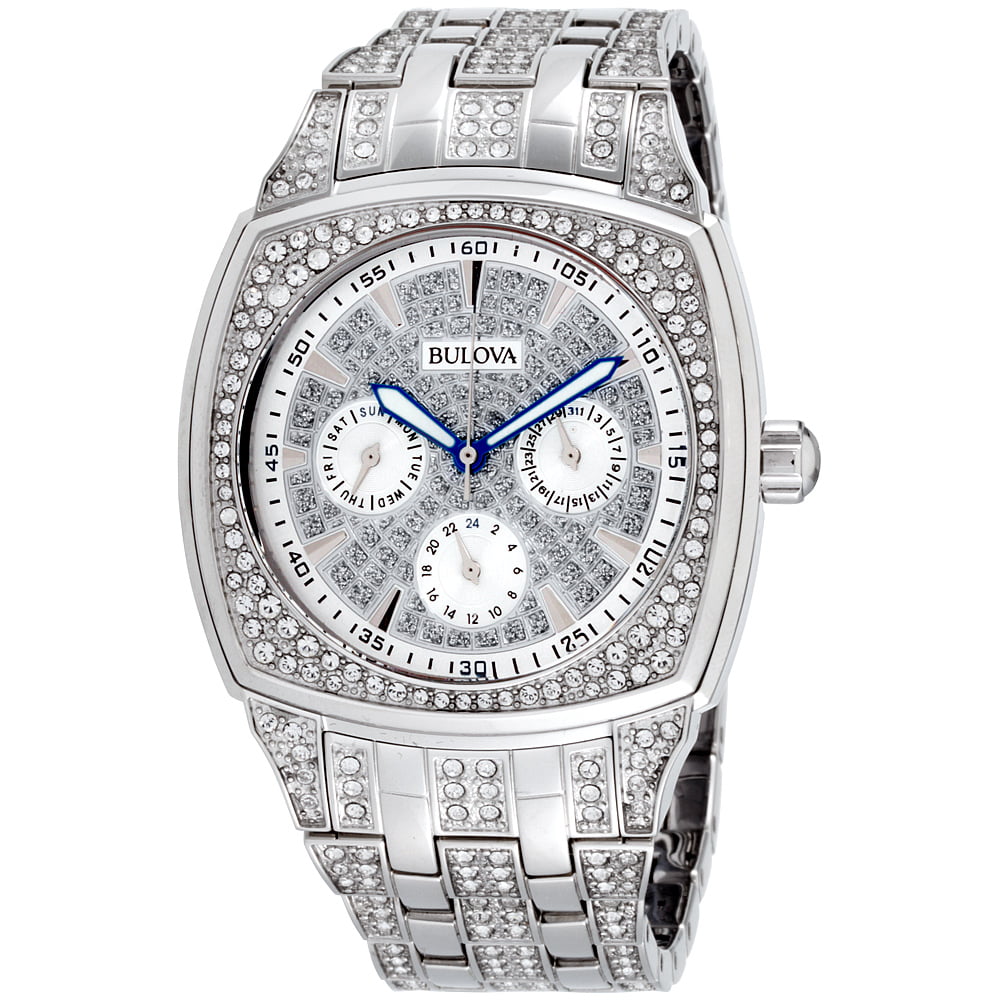 Bulova Crystal Men's Silver Watch 96C002 – product image 5
