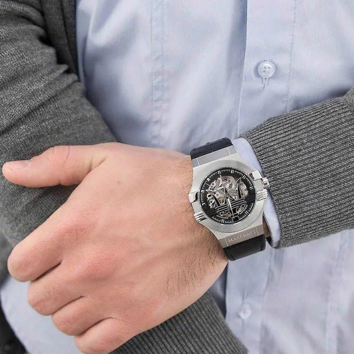 Maserati R8821108001 Potenza Automatic Men's Silver Watch – product image 5