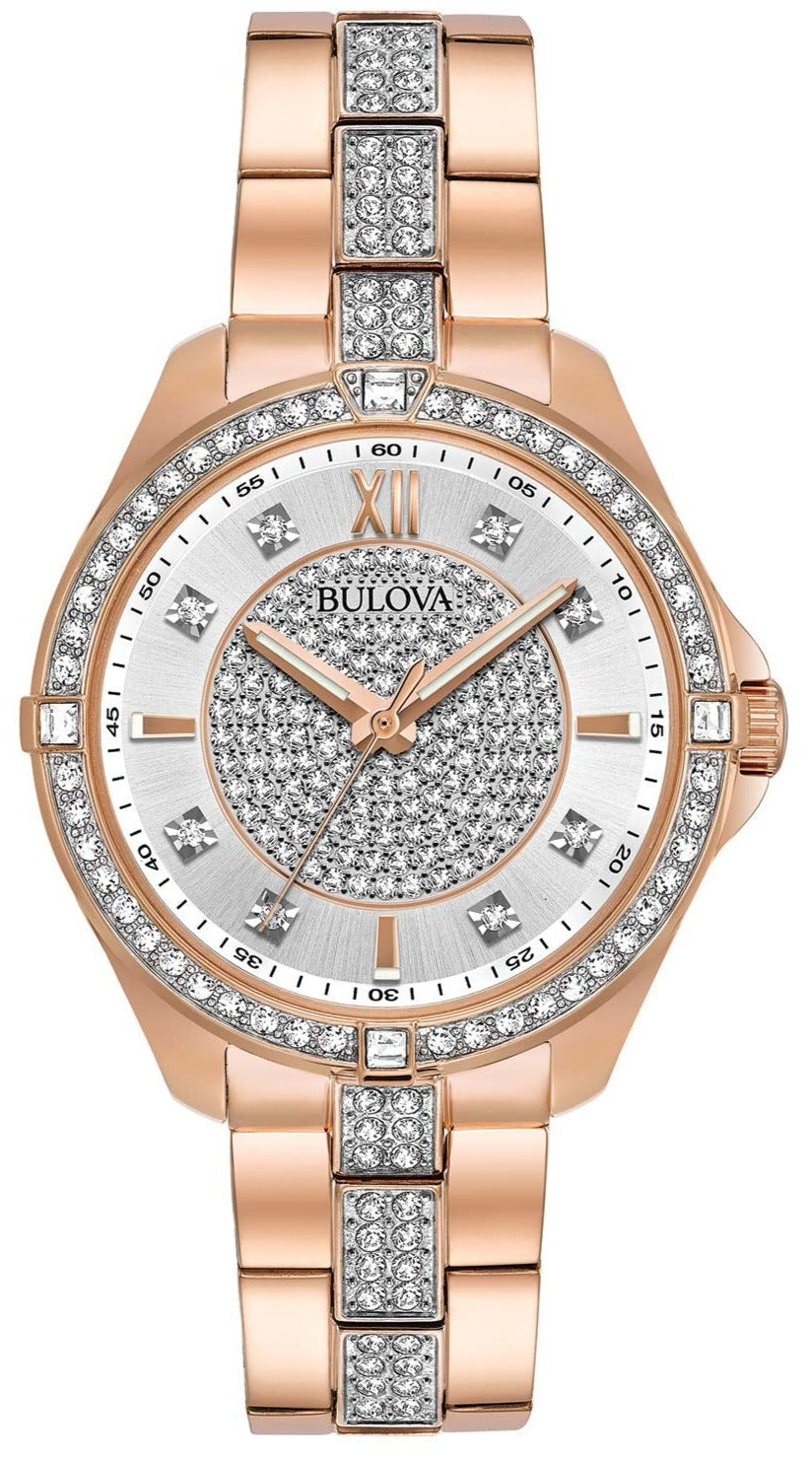 Bulova Crystal Women's Rose Gold Watch 98L229 – product image 2