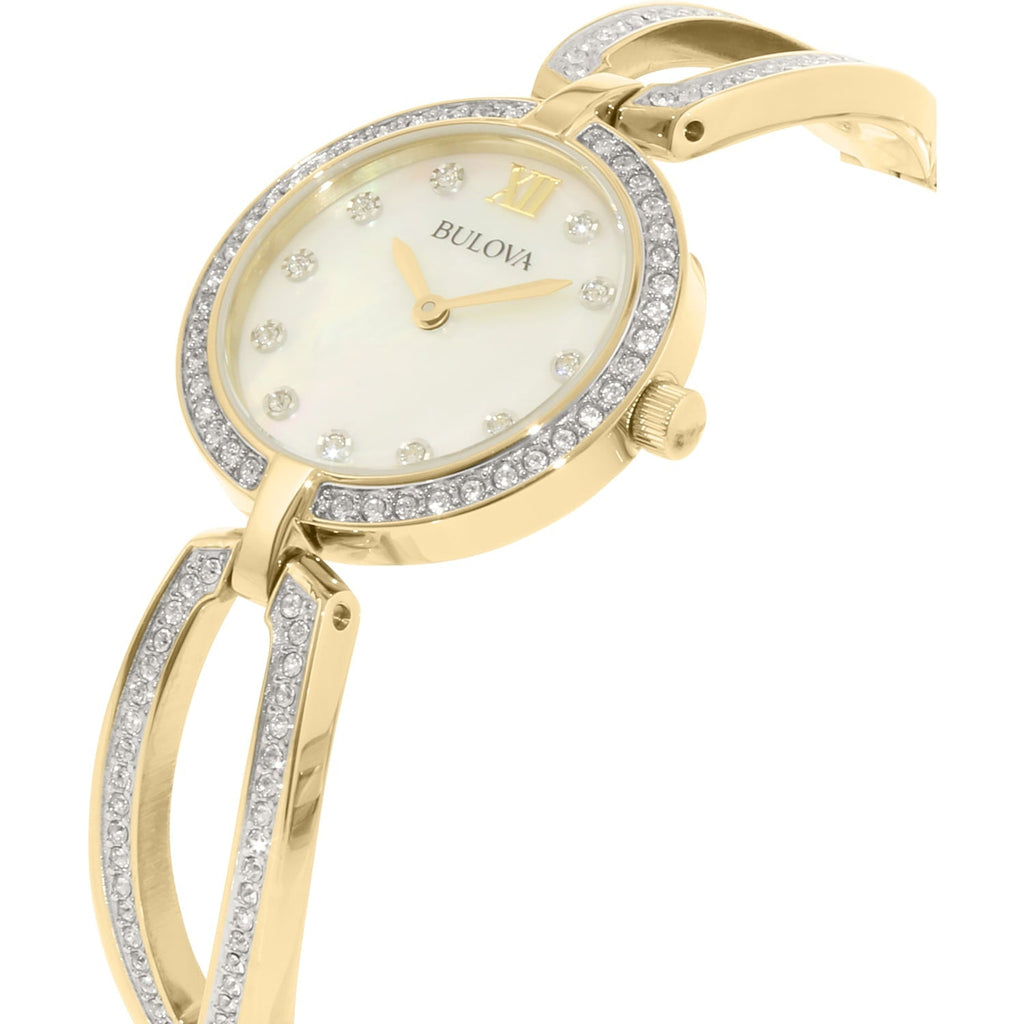 Bulova Crystal Women's Gold Watch 98L225 – product image 5