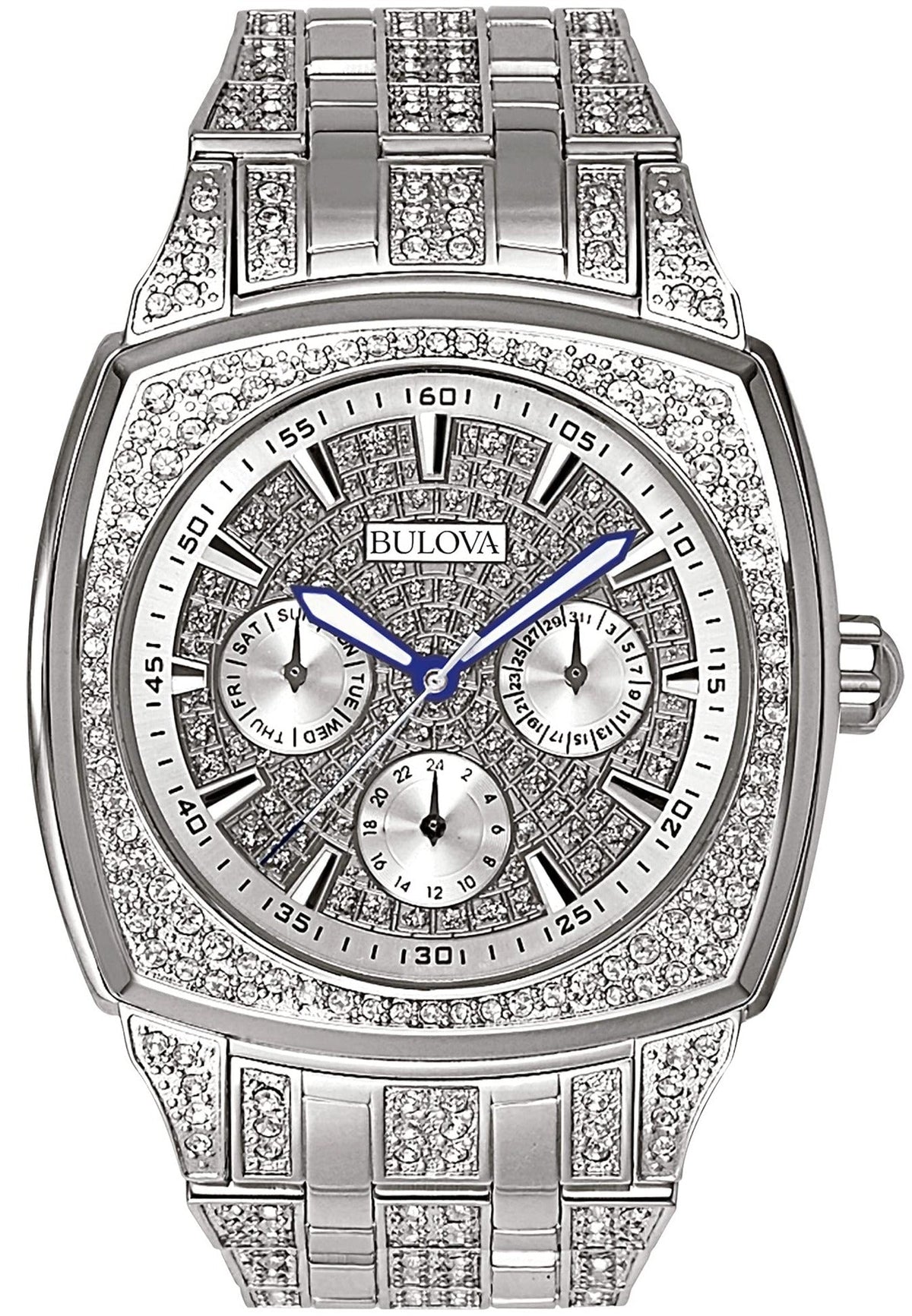 Bulova Crystal Men's Silver Watch 96C002 – product image 2