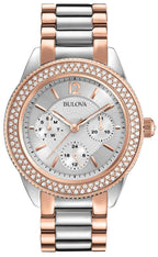 Bulova Crystal Women's Two-Tone Watch 98N100 – product image 2