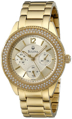 Bulova Crystal Women's Gold Watch 97N102 – product image 4