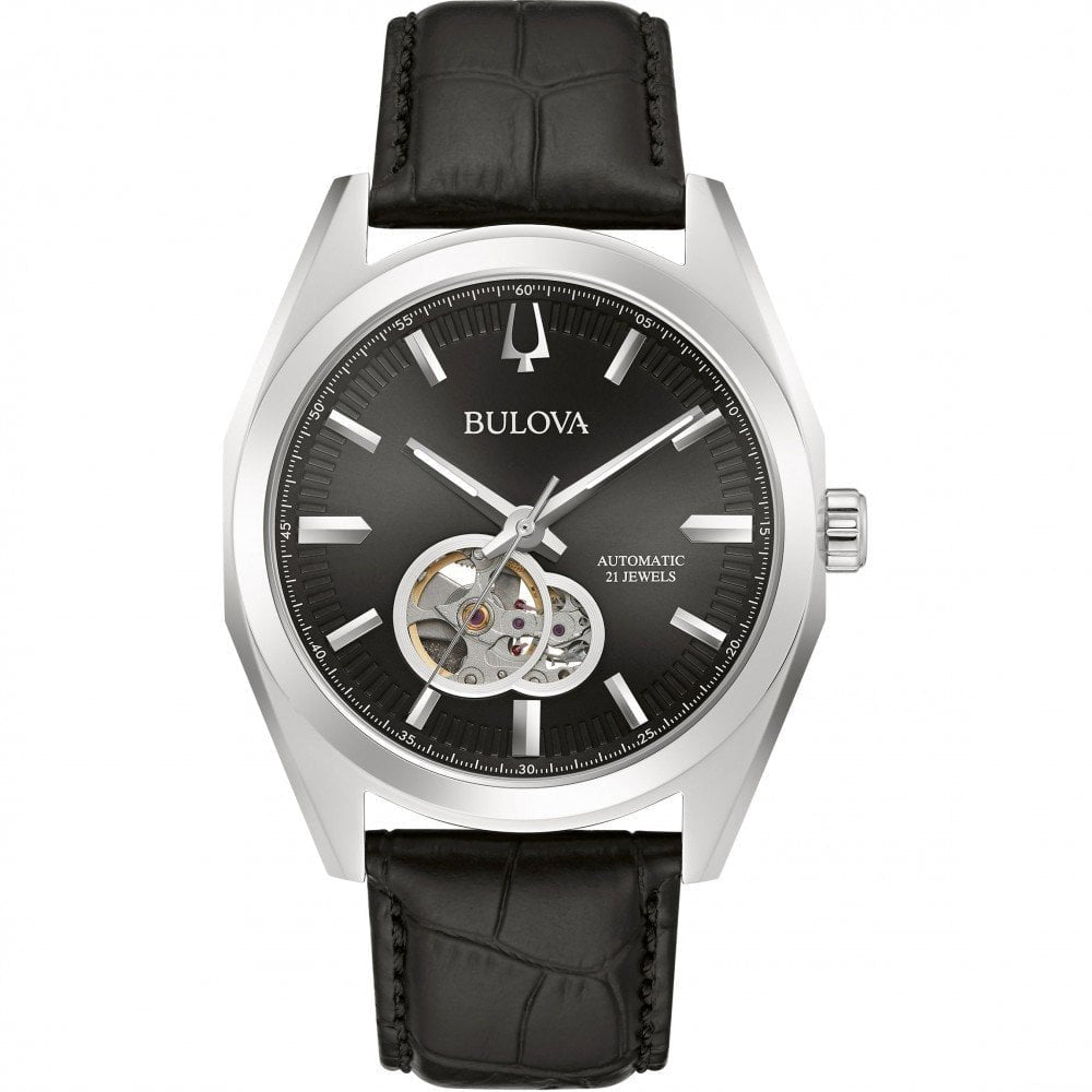 Bulova Surveyor Auto Men's Black Watch 96A273 – product image 4