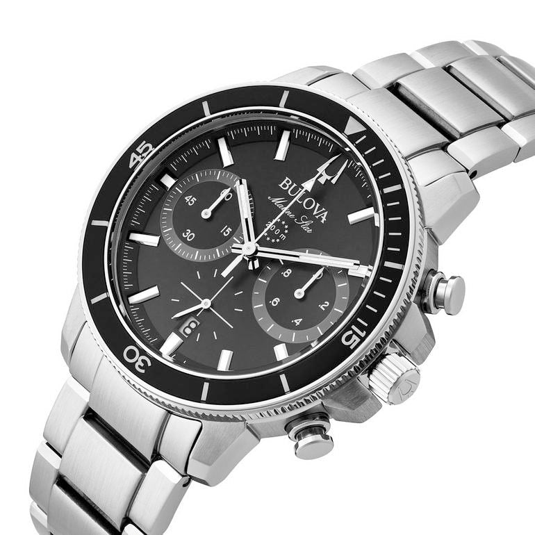 Bulova Marine Star Men's Black Watch 96B272 – product image 2