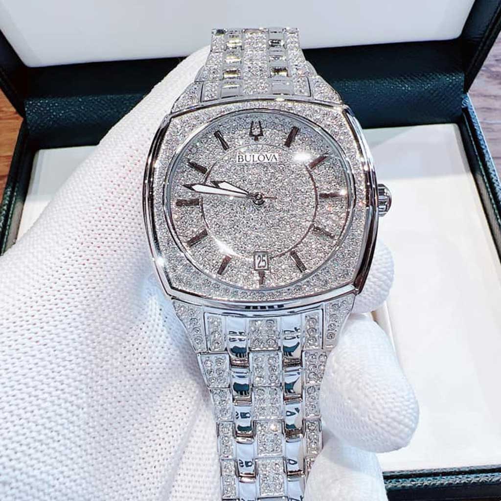 Bulova Phantom Crystal Men's Silver Watch 98B296 – product image 6