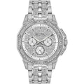 Bulova Crystal Men's Silver Watch 96C134