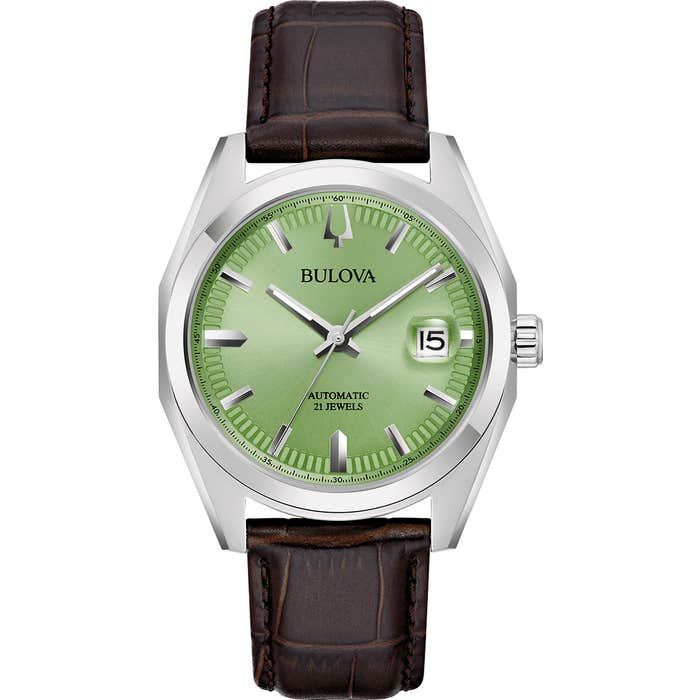 Bulova Surveyor Men's Green Dial Watch 96B427