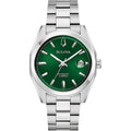 Bulova Surveyor 96B429 men's green dial watch