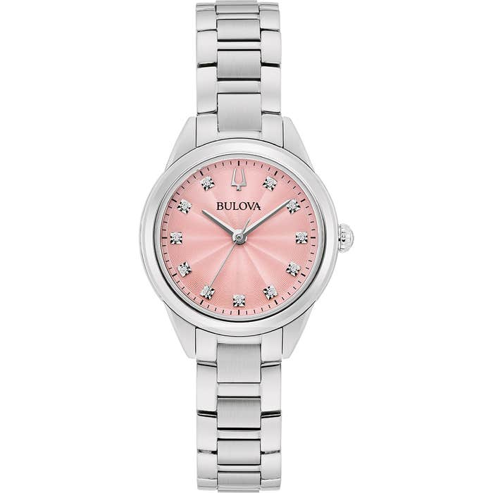 Bulova Sutton Women's Pink Dial Watch 96P249