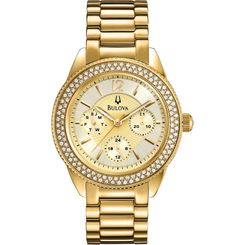 Bulova Crystal Women's Gold Watch 97N102 – product image 3