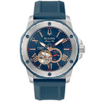 Bulova Marine Star Auto Men's Blue Watch 98A282 – product image 5