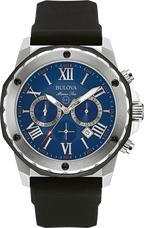 Bulova Marine Star Chronograph Men's Blue Watch 98B258 – product image 4