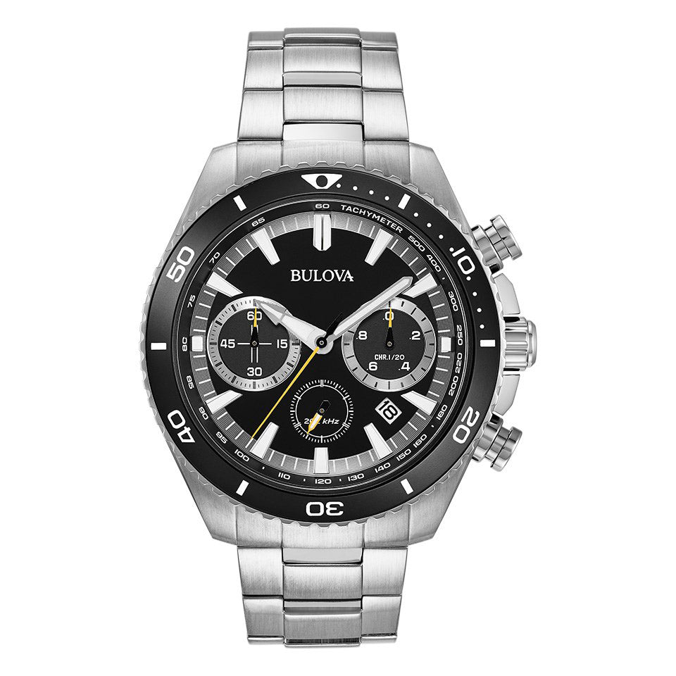 Bulova High Performance Quartz Men's Black Watch 98B298 – product image 2