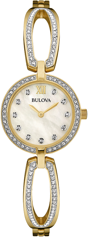 Bulova Crystal Women's Gold Watch 98L225 – product image 2