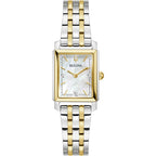 Bulova Sutton Women's Two-Tone Rectangle Watch 98P220