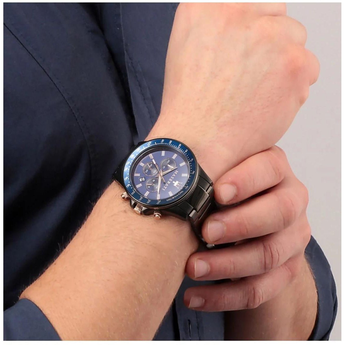 Maserati R8873640001 Sfida Chrono Men's Black Watch – product image 4