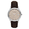 Burberry Men's Watch The City Check Champagne Brown BU9011