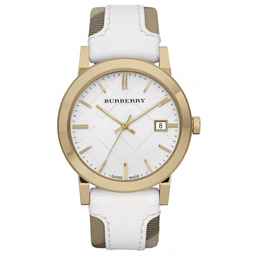 Burberry Watch The City Check Stamped White Gold PVD BU9015 – product image 2