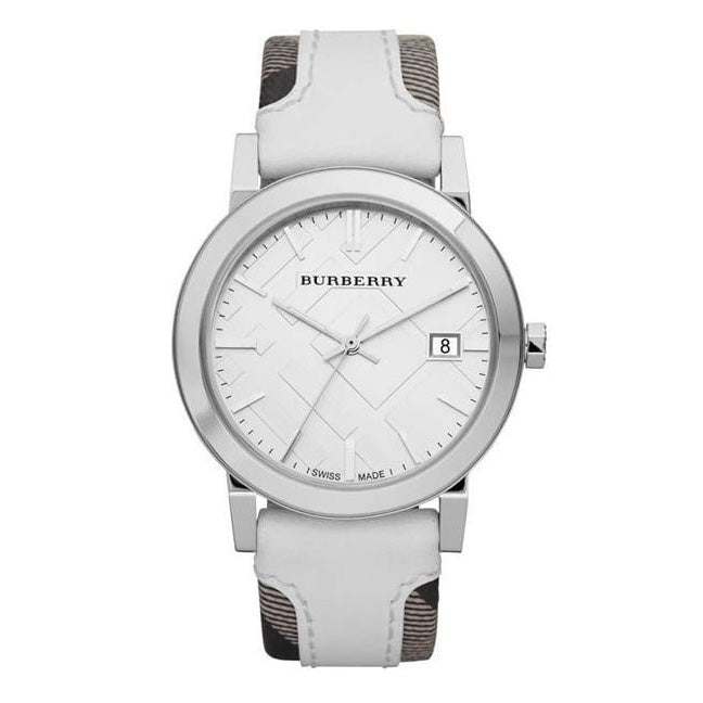 Burberry Women's Watch The City Check White BU9019