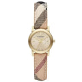 Burberry Women's Watch The City Haymarket Check Rose Gold BU9219