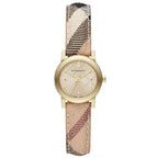 Burberry Women's Watch The City Haymarket Check Rose Gold BU9219