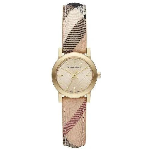 Burberry Women's Watch The City Haymarket Check Rose Gold BU9219