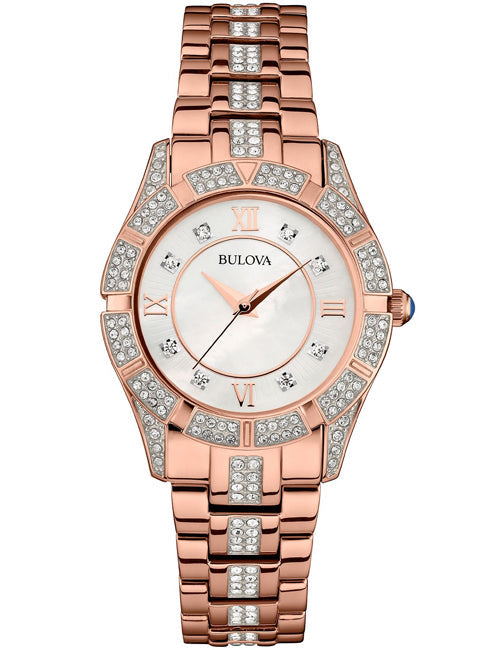Bulova Crystal Women's Mother-of-Pearl Watch 98L197 – product image 4