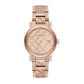 Burberry Unisex Watch The City Engraved Check Watch BU9039