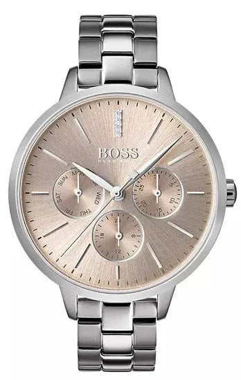 Hugo Boss Womens 1502421 Symphony Rose Gold Tone Stainless Steel Watch – product image 2