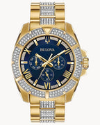 Bulova Crystal Men's Gold Watch 98C128 – product image 5