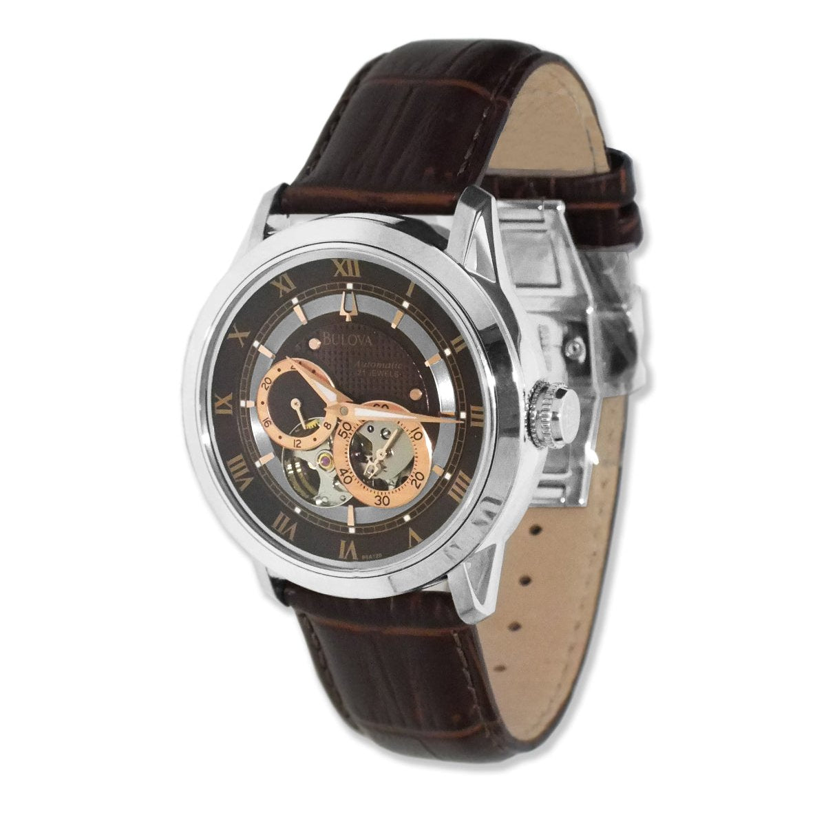 Bulova Classic Skeleton Automatic Men's Watch 96A120 – product image 5